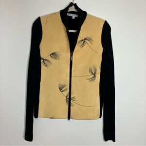 Robert Kitchen Faux Suede Sweater Jacket M